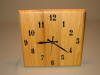 Wood wall clock made in Wisconsin