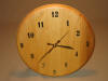 Wood wall clock made in Wisconsin