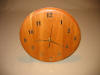 Wood wall clock made in Wisconsin