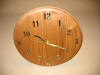 Wood wall clock made in Wisconsin