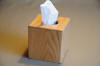 Wood kleenex box cover made in Wisconsin